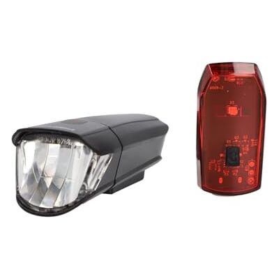 fischer LED Lighting Set Bicycle 30/15L Lux Front Light Rear Light Universal Bracket Up to 50,000 Hours Life Silver, 85330, Black, One Size fischer LED Lighting Set Bicycle 30/15L Lux Front Light Rear Light Universal Bracket Up to 50,000 Hours Life Silver, 85330, Black, One Size