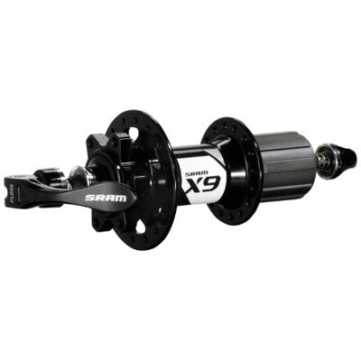 SRAM X9 Front Hub 6c Bolt Disc 32 H 100 Old 9 mm Axle with Quick Release SRAM X9 Front Hub 6c Bolt Disc 32 H 100 Old 9 mm Axle with Quick Release