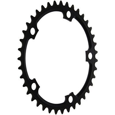 SRAM Road Chainring Road 39T 5 Bolt 130 mm BCD Red X-Glide Yaw 3 mm Blast Black (53-39), 11.6218.000.001 SRAM Road Chainring Road 39T 5 Bolt 130 mm BCD Red X-Glide Yaw 3 mm Blast Black (53-39), 11.6218.000.001