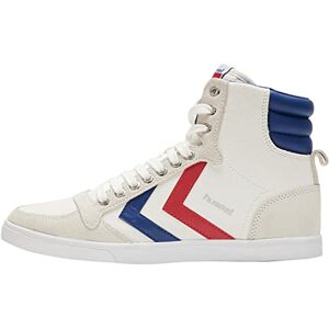 hummel Unisex Slimmer Stadil Tonal High Trainers, White Blue Red Gum, 44 EU hummel Unisex Slimmer Stadil Tonal High Trainers, White Blue Red Gum, 44 EU