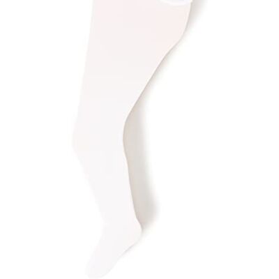 Country Kids Girl's Microfiber Opaques Tights, 1-3 Years, White Country Kids Girl's Microfiber Opaques Tights, 1-3 Years, White