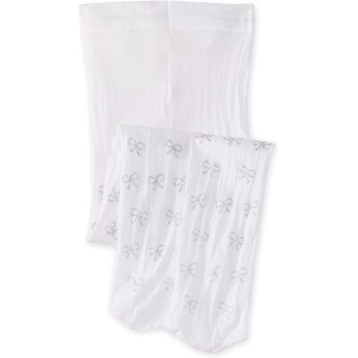 Country Kids Girl's Lurex Bow Tights, 6-8 Years (Manufacturer Size:6-8 Years), White (White) Country Kids Girl's Lurex Bow Tights, 6-8 Years (Manufacturer Size:6-8 Years), White (White)
