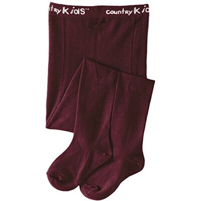 Country Kids Girls Luxury Cotton Tights, Purple (Aubergine), 6-8 Years Country Kids Girls Luxury Cotton Tights, Purple (Aubergine), 6-8 Years