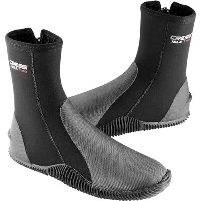 CRESSI Neoprene Diving Boots With Soles, Black, 7 mm , XL CRESSI Neoprene Diving Boots With Soles, Black, 7 mm , XL