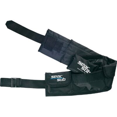 SEAC SUB Weight Belt with 3 Pockets Black black Size:L SEAC SUB Weight Belt with 3 Pockets Black black Size:L