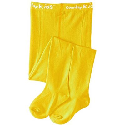 Country Kids Girls' Luxury Cotton Tight Tights, Yellow (Marigold) Country Kids Girls' Luxury Cotton Tight Tights, Yellow (Marigold)