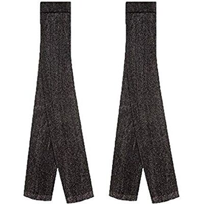 Country Kids Girls' Sparkly Footless Tights Black, 6-8 Years Country Kids Girls' Sparkly Footless Tights Black, 6-8 Years