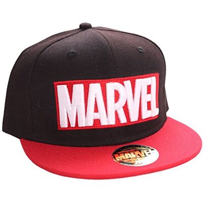Marvel Logo Snapback Cap (Red/Black) Marvel Logo Snapback Cap (Red/Black)