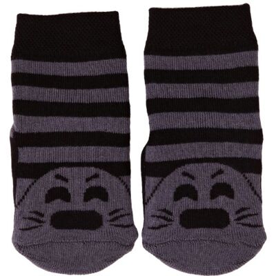 Country Kids Baby (Unisex Socken Slipper Sock Seal, Schwarz (Black), 68 Country Kids Baby (Unisex Socken Slipper Sock Seal, Schwarz (Black), 68