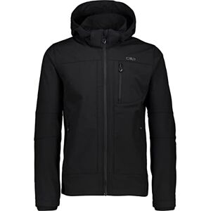 CMP 3a01787n Men's Zipped Hooded Softshell Jacket, black, 46 CMP 3a01787n Men's Zipped Hooded Softshell Jacket, black, 46