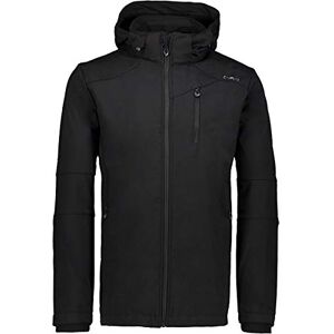 CMP Men's Softshell Hooded Jacket, black, 52 CMP Men's Softshell Hooded Jacket, black, 52