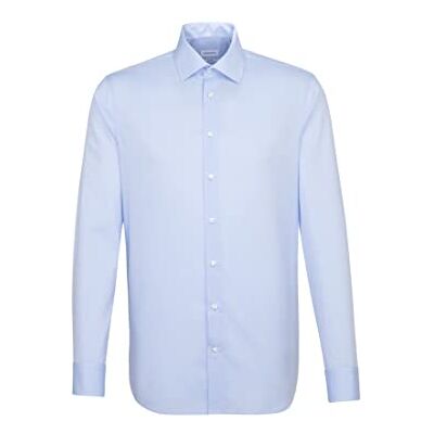 Seidensticker Men's Kent Shaped Fitted Business Shirt Shaped Fit 41 Seidensticker Men's Kent Shaped Fitted Business Shirt Shaped Fit 41