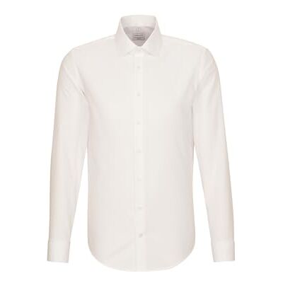 Seidensticker Schwarze Rose Men's Kent Umschlagmanschette 021006 Slim Fit Classic Long Sleeve Formal Shirt, Off-White (creme), collar size: 16.5 (Manufacturer size: 42) Seidensticker Schwarze Rose Men's Kent Umschlagmanschette 021006 Slim Fit Classic Long Sleeve Formal Shirt, Off-White (creme), collar size: 16.5 (Manufacturer size: 42)