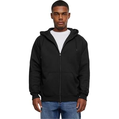 Urban Classics Men's Hoodie Zip Hoody, Sweat Jacket with Zip for Men, Loose Fit, S, Black Urban Classics Men's Hoodie Zip Hoody, Sweat Jacket with Zip for Men, Loose Fit, S, Black