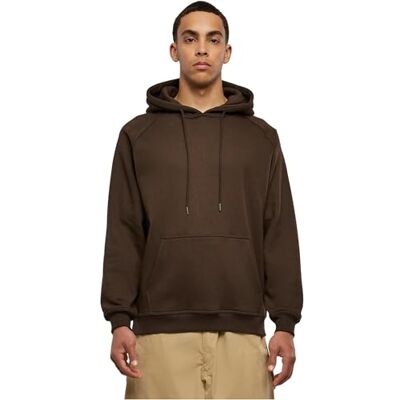 Urban Classics Men's Blank Hoodie, brown Urban Classics Men's Blank Hoodie, brown