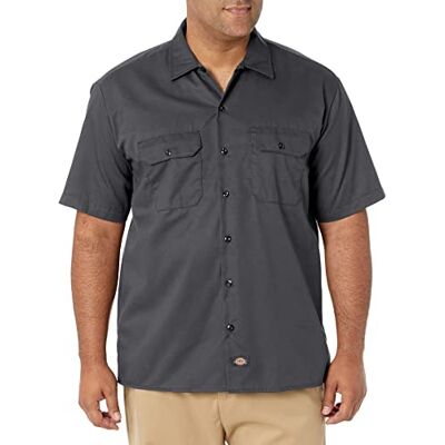 Dickies Men's Work Shirt Casual Shirt Short Sleeves (Work Shirt Short Sleeved) Grey (charcoal grey Ch), size: xxl Dickies Men's Work Shirt Casual Shirt Short Sleeves (Work Shirt Short Sleeved) Grey (charcoal grey Ch), size: xxl