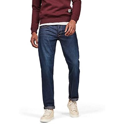 G-STAR Raw 3301 Men's Straight Fit Classic Jeans (3301 Straight Classic') Blue (Dk Aged 4639-89), size: 38W / 34L G-STAR Raw 3301 Men's Straight Fit Classic Jeans (3301 Straight Classic') Blue (Dk Aged 4639-89), size: 38W / 34L