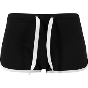 Urban Classics Urban Classic Women's Ladies French Terry Hotpants Shorts, Multicolour (blk/wht), 10 UK(Size: Small) Urban Classics Urban Classic Women's Ladies French Terry Hotpants Shorts, Multicolour (blk/wht), 10 UK(Size: Small)