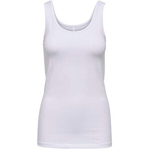 ONLY Women’s Top, Onllive Love Tank, Noos Tank Top, White (White White), XS ONLY Women’s Top, Onllive Love Tank, Noos Tank Top, White (White White), XS
