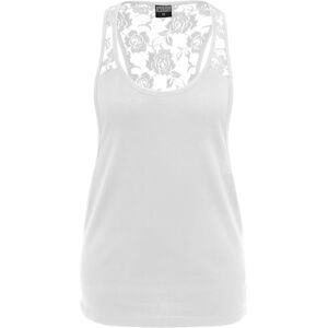 Urban Classics Urban Classic Women's Ladies Flower Laces Loose Tank Vest, White (White 220), 36 Inches (Manufacturer Size: S) Urban Classics Urban Classic Women's Ladies Flower Laces Loose Tank Vest, White (White 220), 36 Inches (Manufacturer Size: S)