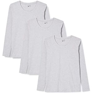 berydale Women's Long-Sleeved Shirt (Pack of 3), gray berydale Women's Long-Sleeved Shirt (Pack of 3), gray