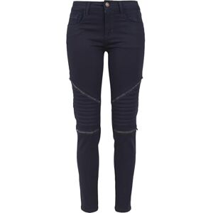 Urban Classics Urban Classic Women's Ladies Stretch Biker Pants Trousers, Blue (Dark Denim), W26 Urban Classics Urban Classic Women's Ladies Stretch Biker Pants Trousers, Blue (Dark Denim), W26