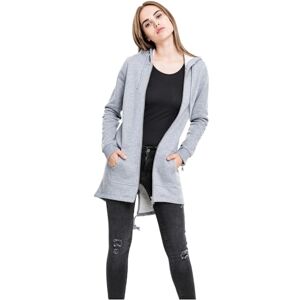 Urban Classics Women's Jacket Cardigan Sweater (Ladies Sweat Parka) grey, size: XS Urban Classics Women's Jacket Cardigan Sweater (Ladies Sweat Parka) grey, size: XS