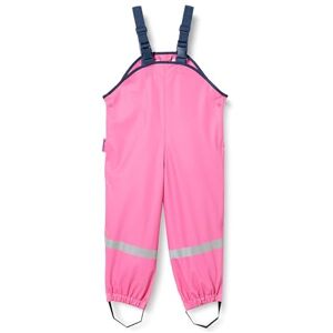 Playshoes Children's Unisex Waterproof Trousers, Rain Dungarees with Fleece Lining, Windproof and Waterproof Rain Trousers, Rainwear, pink Playshoes Children's Unisex Waterproof Trousers, Rain Dungarees with Fleece Lining, Windproof and Waterproof Rain Trousers, Rainwear, pink