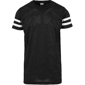 Urban Classics Urban Classic Men's Stripe Mesh Tee T-Shirt, Multicolour (blk/wht), M Urban Classics Urban Classic Men's Stripe Mesh Tee T-Shirt, Multicolour (blk/wht), M