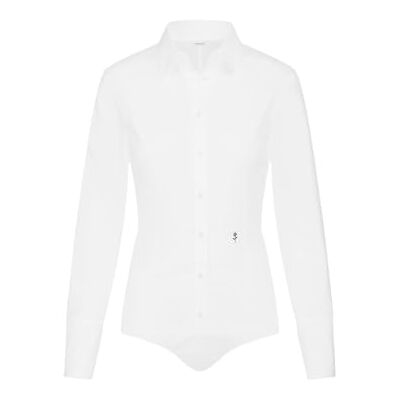 Seidensticker Women's Blouse, Shirt Blouse, Blouse Bodysuit, Non-Iron, Slim Fit, Long Sleeve, Plain, with Stretch, White Seidensticker Women's Blouse, Shirt Blouse, Blouse Bodysuit, Non-Iron, Slim Fit, Long Sleeve, Plain, with Stretch, White