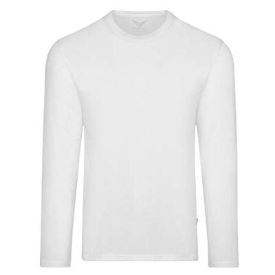 Trigema Jungen 336501 Long-Sleeved Shirt, White (White 001), 140 Trigema Jungen 336501 Long-Sleeved Shirt, White (White 001), 140