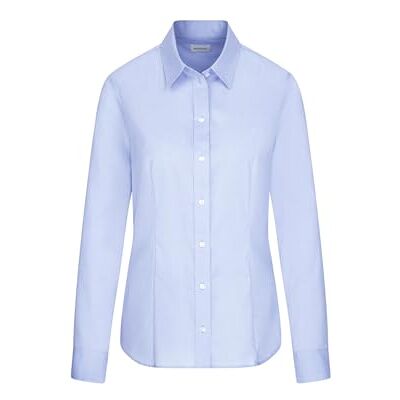 Seidensticker Women’s Blouse – Non-Iron, Slightly Fitted Shirt Blouse with Shirt Blouse Collar – Short Sleeve – 100% Cotton - Seidensticker Women’s Blouse – Non-Iron, Slightly Fitted Shirt Blouse with Shirt Blouse Collar – Short Sleeve – 100% Cotton -