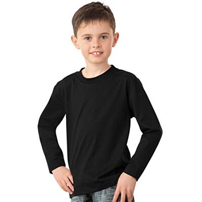 Trigema Boy's Jungen Langarm Shirt 100% Baumwolle Pyjama Bottoms, Black (Schwarz 008), 140 (EU) Trigema Boy's Jungen Langarm Shirt 100% Baumwolle Pyjama Bottoms, Black (Schwarz 008), 140 (EU)