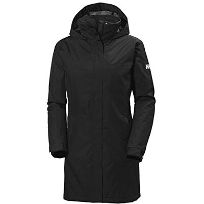 Helly Hansen Women's W Aden Long Insulated Rain Jacket, black, l Helly Hansen Women's W Aden Long Insulated Rain Jacket, black, l