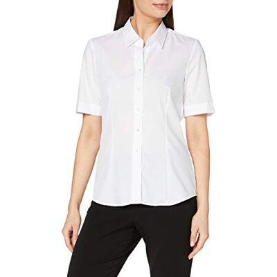 Seidensticker Women's Blouse Non Iron Slightly Fitted Shirt Blouse with Shirt Blouse Collar Short Sleeve 100% Cotton 42 Seidensticker Women's Blouse Non Iron Slightly Fitted Shirt Blouse with Shirt Blouse Collar Short Sleeve 100% Cotton 42