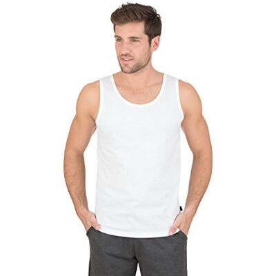 Trigema Men's Vest White Weiß (weiss 001) XXX-Large Trigema Men's Vest White Weiß (weiss 001) XXX-Large