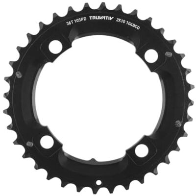 SRAM MTB Truvativ Chainring MTB 36T 4 Bolt 104 mm BCD Aluminium No Pin Blast Black 2 x 10 (36-22) S1 (49 mm Chainline), 11.6215.188.410 SRAM MTB Truvativ Chainring MTB 36T 4 Bolt 104 mm BCD Aluminium No Pin Blast Black 2 x 10 (36-22) S1 (49 mm Chainline), 11.6215.188.410
