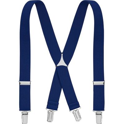 Playshoes Unisex Kids Fully Adjustable Elasticated Suspenders Braces, Blue (Navy), 60 cm Playshoes Unisex Kids Fully Adjustable Elasticated Suspenders Braces, Blue (Navy), 60 cm