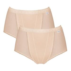 Sloggi Control Maxi 2 Pack High Rise Women Briefs, Powder, Size 14 Sloggi Control Maxi 2 Pack High Rise Women Briefs, Powder, Size 14