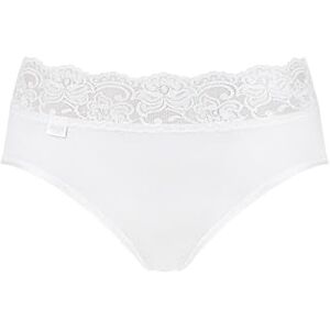 Sloggi Women's Romance Midi Brief, White, Size 12 Sloggi Women's Romance Midi Brief, White, Size 12