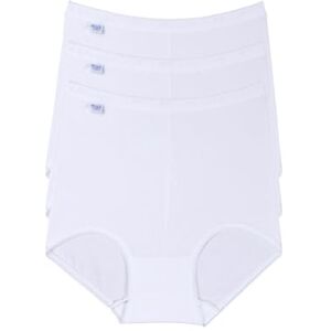 Sloggi Women's Maxi Briefs, Basic + Premium Comfort Knickers, Pack of 3 (Basic Plus Maxi 3p) White Plain, size: 40 Sloggi Women's Maxi Briefs, Basic + Premium Comfort Knickers, Pack of 3 (Basic Plus Maxi 3p) White Plain, size: 40