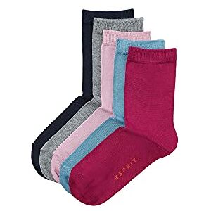 ESPRIT Kids Solid Mix 5-Pack socks, 5 pairs, UK size 9-11.5 (EU 27-30), Multicolour, cotton mix Pressure free cuff, hard wearing, retains shape thanks to elastane, skin friendly cotton ESPRIT Kids Solid Mix 5-Pack socks, 5 pairs, UK size 9-11.5 (EU 27-30), Multicolour, cotton mix Pressure free cuff, hard wearing, retains shape thanks to elastane, skin friendly cotton