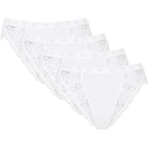 Sloggi Women's waist briefs (pack of 4), White, 48 Sloggi Women's waist briefs (pack of 4), White, 48
