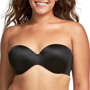 Maidenform Women's Smooth-Strapless Bra Bandeau Top, (Black), 38C Maidenform Women's Smooth-Strapless Bra Bandeau Top, (Black), 38C