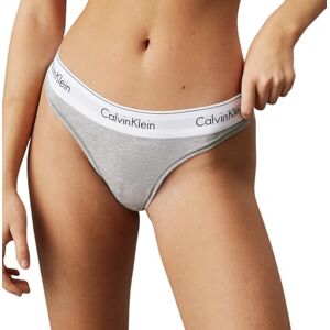 Calvin Ladies’ Underwear Modern Cotton Thong (Modern Cotton Thong) Grey (heather grey 020), size: XS Calvin Ladies’ Underwear Modern Cotton Thong (Modern Cotton Thong) Grey (heather grey 020), size: XS