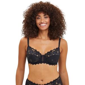 Sans Complexe Women's ARUM SG Emboîtant Full Cup Plain or unicolor Push Up Bra Black Black 36E (Brand size: 80F) Sans Complexe Women's ARUM SG Emboîtant Full Cup Plain or unicolor Push Up Bra Black Black 36E (Brand size: 80F)