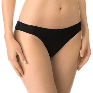 Calida Damen String Sensual Secrets, schwarz aus Schurwolle und Seide, mit zarter Spitze, Größe: 36/38 Calida Damen String Sensual Secrets, schwarz aus Schurwolle und Seide, mit zarter Spitze, Größe: 36/38