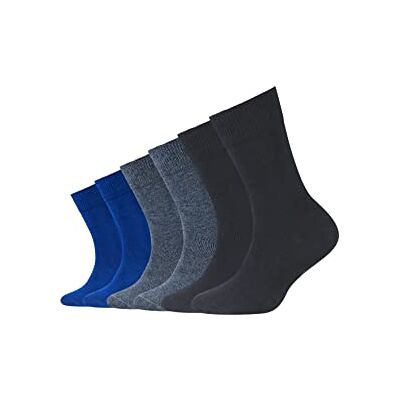 Camano Comfort 9300 Unisex Socks (Pack of 6), Multicoloured Blue (Blue 30), Size 27-30 Camano Comfort 9300 Unisex Socks (Pack of 6), Multicoloured Blue (Blue 30), Size 27-30