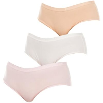 DIM Women's Les Pockets Eco Plain or unicolor Brief Multicoloured Multicolore (Peau/Rose/Noir) 10 (Brand size: 36/38) DIM Women's Les Pockets Eco Plain or unicolor Brief Multicoloured Multicolore (Peau/Rose/Noir) 10 (Brand size: 36/38)