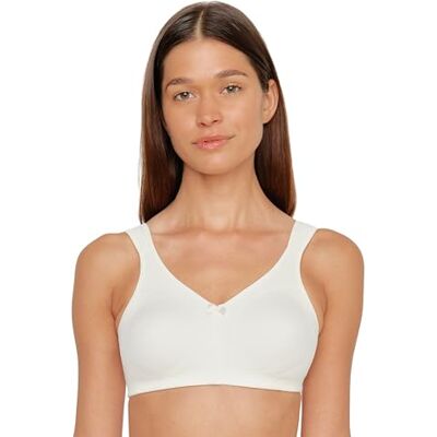 Susa Topsy Women's Non-wired Comfort Strain-relief Bra 9756 34-46 B-G, Off-White (102), 36DD (Brand size : 80D) Susa Topsy Women's Non-wired Comfort Strain-relief Bra 9756 34-46 B-G, Off-White (102), 36DD (Brand size : 80D)